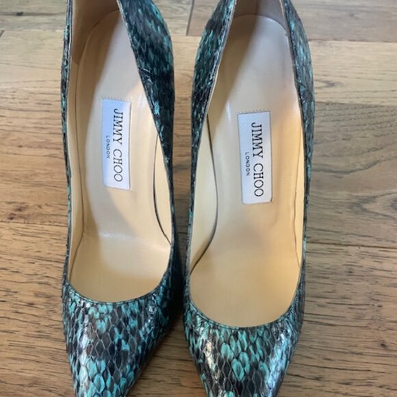 Jimmy Choo Snake Skin Shoes - Picture 2 of 3